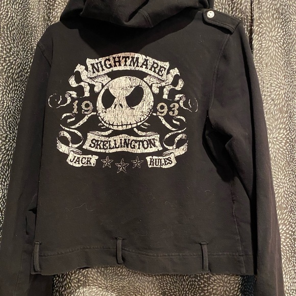 DISNEY Nightmare Before Christmas Vintage Jack Skellington zip hoodie - Picture 5 of 7